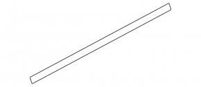Molding door-glass central rear left VW Taos 22-25 chrome