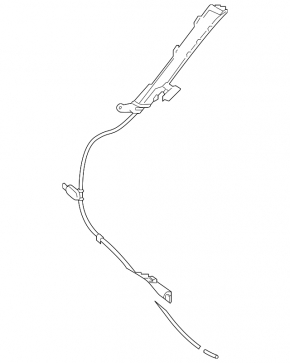 Trunk Curtain Guide Left Volvo V90 17-22 USA Gray