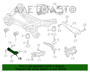 Rear left control arm Chrysler 200 15-17