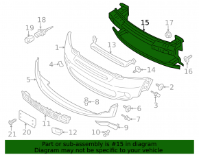 Mini Cooper Countryman R60 10-16 Front Bumper Reinforcement