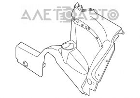 Rear seat trim right Mini Cooper Clubman R55 07-14 black
