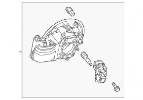 Charging hatch assembly with housing Toyota Prius 30 12-15 plug-in