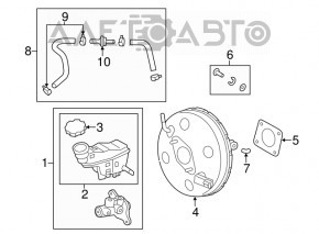 Brake Master Cylinder with Reservoir Hyundai Veloster 12-17