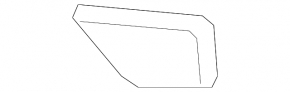 Front bumper plug for hook Nissan Leaf 11-17