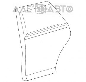 Door bare rear right Toyota Venza 09-