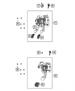 Fiat 500L 14-17 Brake Pedal with Sensor