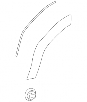 Toyota Land Cruiser 24-26 rear right fender arch trim on the door