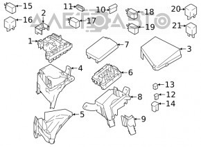 Subaru Legacy 20-25 underhood fuse box housing