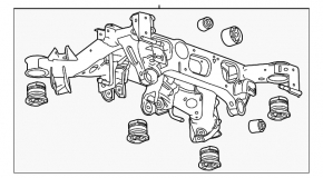 Rear subframe Cadillac CTS 14-19 rusty, 2 S\B subframes to replace