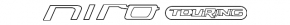 Emblem inscription NIRO TOURING trunk door Kia Niro 17-22 HEV pokes on the letter