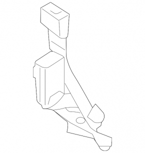 Rear seat belt latch right Kia Niro 17-22 HEV, PHEV gray