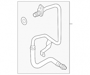 Cooling pipe for automatic transmission oil Audi Q5 8R 13-16 hybrid short release
