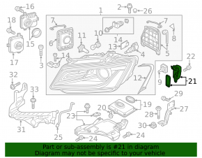 Daytime running lights module DRL left Audi Q5 8R 13-17 rest