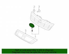 Emblem of radiator grill grill Subaru Outback 10-12 prerest