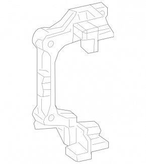 Rear left caliper bracket Mercedes C-class W205 300/350e/350h/400/43 15-21 for 300/12mm
