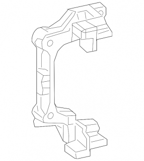Rear left caliper bracket Mercedes C-class W205 300/350e/350h/400/43 15-21 for 300/12mm
