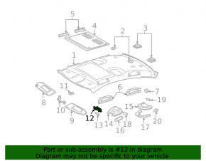 Mercedes W211 trunk light