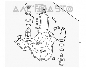 Mercedes W221 fuel tank