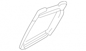 Rear left triangle glass seal for Mazda 6 14-21