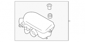 Intake resonator Subaru Forester 08-10 SH broken fitting