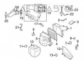 Intake resonator Subaru Forester 08-10 SH broken fitting