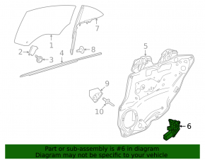 Front right window lift motor Mercedes CLA 14-19