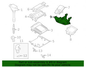 Bracket VTC, VCR Control Module Nissan Murano 25-26