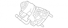 EGR valve Lexus RX450h 16-22