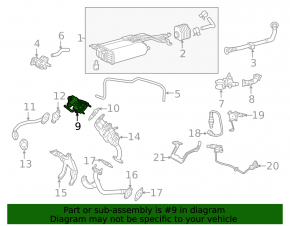 EGR valve Lexus RX450h 16-22