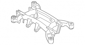 Rear subframe BMW X5 X6 E70 E71 07-13