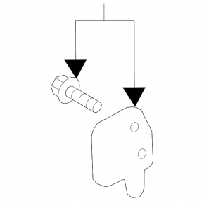 Bracket for interior hood opening handle Audi Q8 19-23