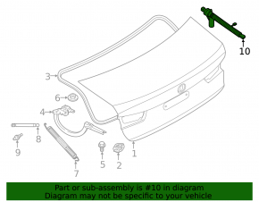 Trunk lid drive BMW 3 G20 19-
