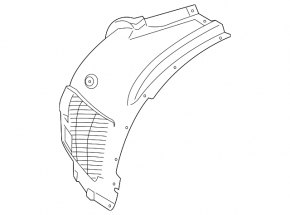 Front left fender liner for BMW X6 F16 15-19 M