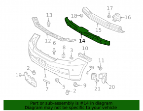 Toyota Land Cruiser 2008-2015 Front Bumper Absorber