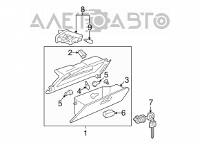 Glove box, glove compartment Lexus ES300 ES330