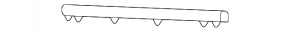 Hood seal on bumper right VW Passat 20-22