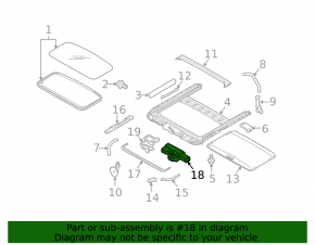 Subaru Outback 10-14 Sunroof Motor