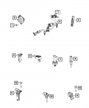 Heater temperature sensor for the Jeep Grand Cherokee WL 21-25