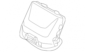 Inner tailgate handle Hyundai Ioniq 17-22 black