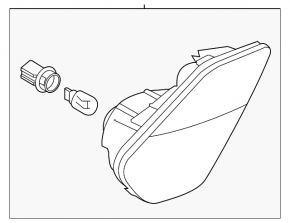 Reflector rear right Mitsubishi Outlander 16-21 rest