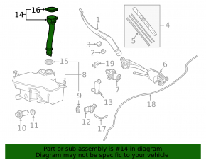 Lexus IS 17-20 washer reservoir neck
