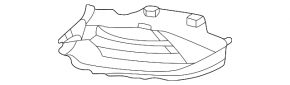 Left front bumper grille for Kia Sportage 23-25 (without fog lights)
