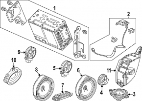 Speaker door front left Honda Accord 23-