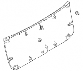 Nissan Versa Note 13-19 Trunk Door Trim Black