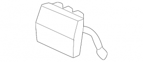 Front bumper tow hook cap, right, Porsche Cayenne 24-26 Turbo GT coupe