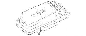 Cover of the fuse box under the hood Mercedes W167 GLE 350 450 20-23