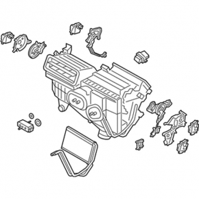 Heater assembly Ford Fusion mk5 13-20 manual