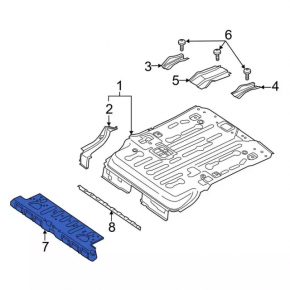Ford Transit Connect MK2 13-25 Metal Cargo Floor (4 parts)