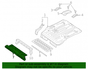 Ford Transit Connect MK2 13-25 Metal Cargo Floor (4 parts)