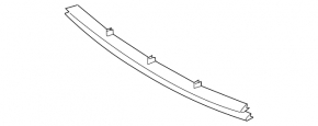 Lower grille of the front bumper Ford Focus mk3 15-18 ST-Line
